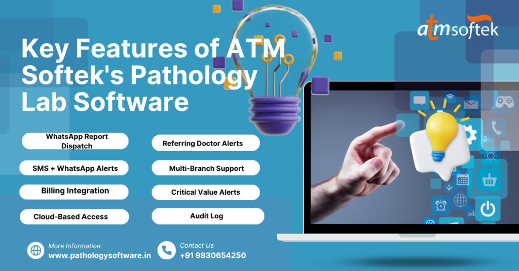 Pathology Software with WhatsApp Report