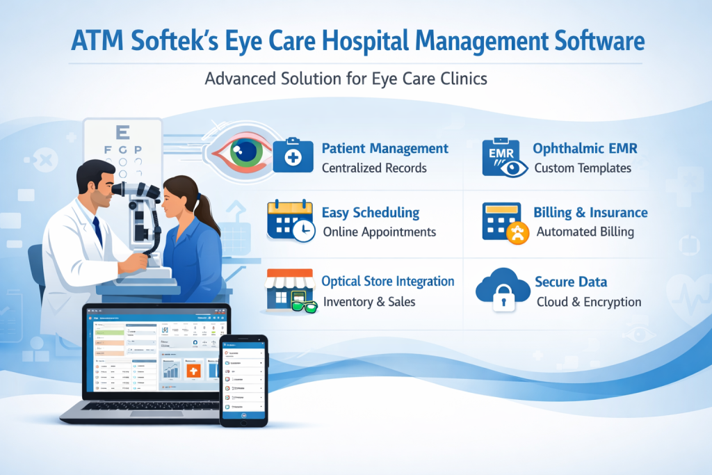 ATM Softek’s Eye Care Hospital Management Software